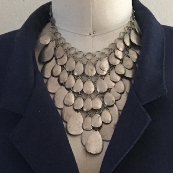 NWOT New Set: Statement Armor Necklace + Earrings - Picture 8 of 8